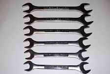 New Craftsman 6-pc Metric Large Industrial Open End Wrench Set. Made In Usa