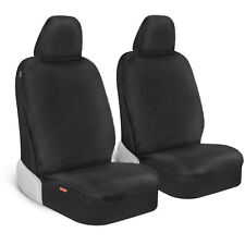 Carbella Black Faux Sheepskin Wool Fur Car Seat Covers For Front Seats