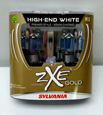 Sylvania Silverstar Zxe Gold H13 Headlight Bulbs H13szg.pb2 Two Lamps New