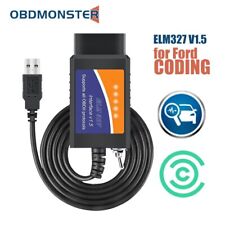 Forscan Elm327 Software Obd2 Scanner Adapter Usb Diagnostic Tool Cable For Ford