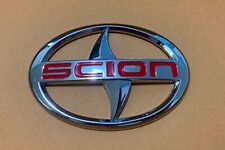 Us Stock For Scion Large Abs Emblem Badge Sticker Front Jdm Black Tc Xa
