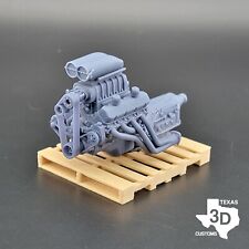 124 125 Blown 572 Bbc Model Engine Resin 3d Printed Multiple Hat Options