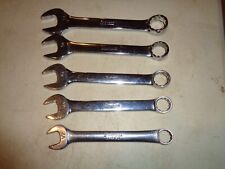 Snap On Oex160-oex240  12-34 12 Point Sae  Combination Wrench Set 5 Piece