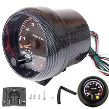 3.75 Car Universal Tachometer Tacho Gauge Inter Shift Light 0-8000 Rpm Us I1h0