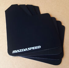 Sr 04-16 Mazdaspeed 3 Mazda 3 Rock Mud Flaps Starter Set Black W Vinyl Logo