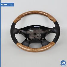 00-02 Jaguar S-type X202 Leather Wood Steering Wheel Xr8334598db Leg Oem