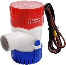 1100gph 12v Electric Marine Submersible Bilge Sump Water Pump For Boat Hose 29mm