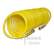 25ft X 14 Recoil Air Hose Re Coil Spring Ends Pneumatic Compressor Tool 200psi
